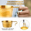 2 Pzas Tazas Acero Inox 304 Camping 450ml Oro y Plata