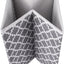 Set 4 Contenedor Poliéster No Tejido Celosía Gris