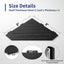 Estante de esquina ducha acero inox 304 pack 2