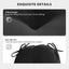 Cojines redondos para sillas exterior 15x15" negro set 2