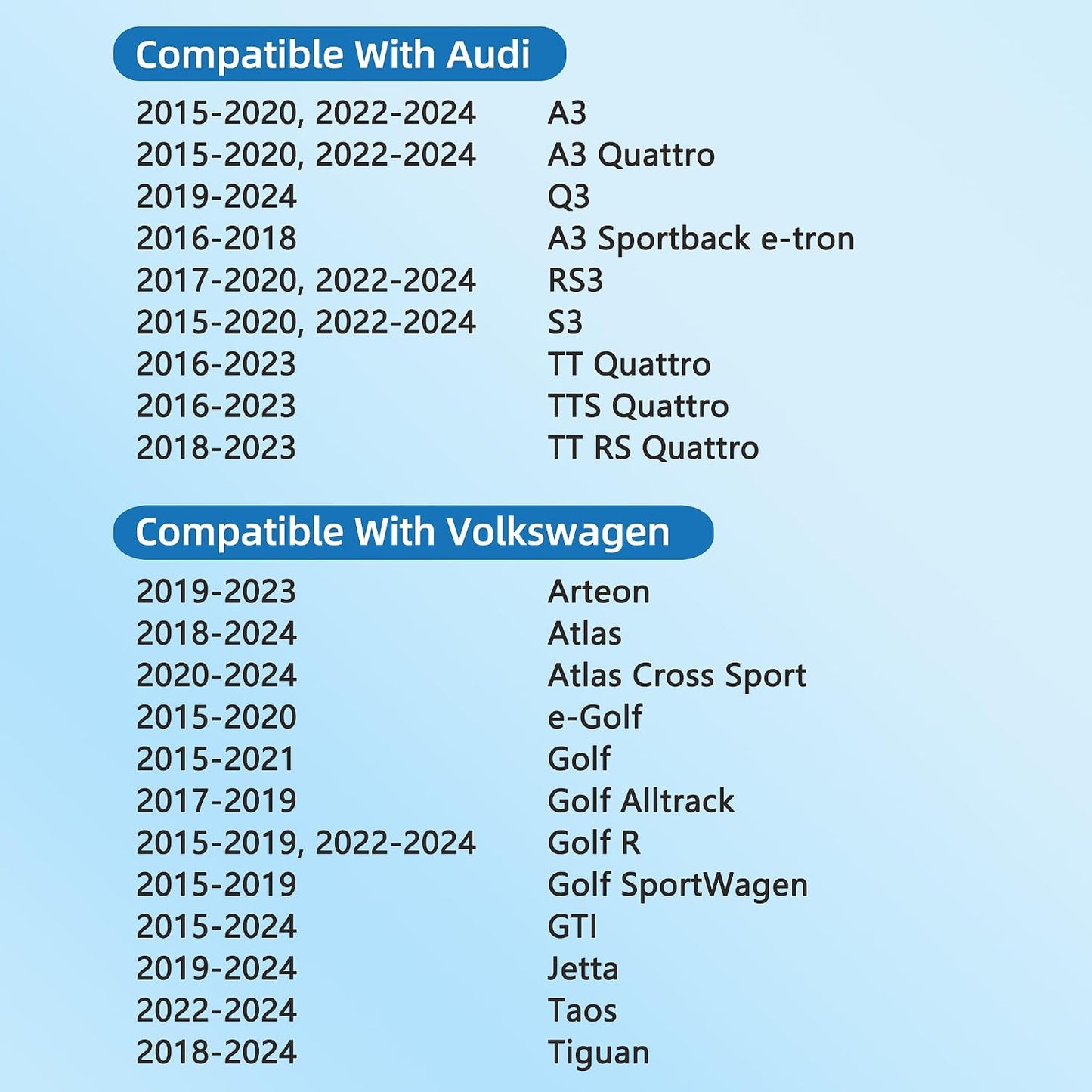 Filtro aire cabina con carbón VW 2016-23 Audi A3 Q3 TT
