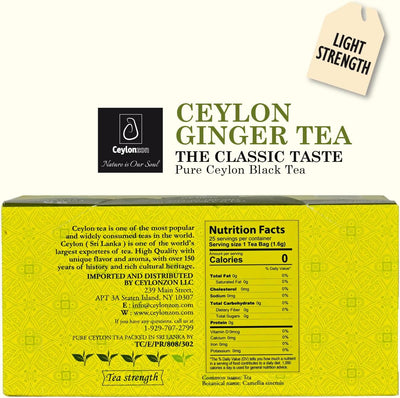 Bolsas té jengibre clásico 1.41oz papel aluminio