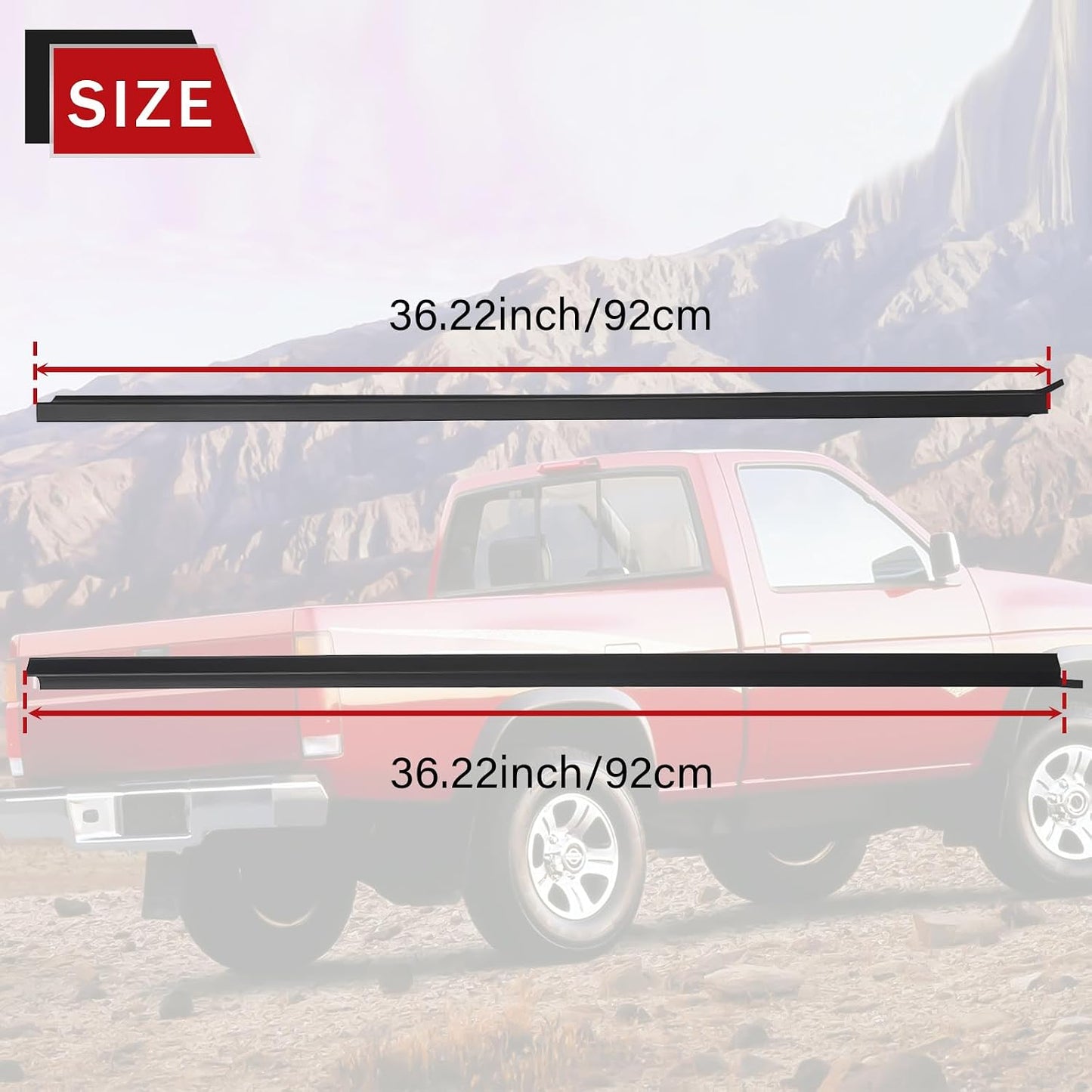 Cinta goma reemplazo ventana Nissan D21 86-94