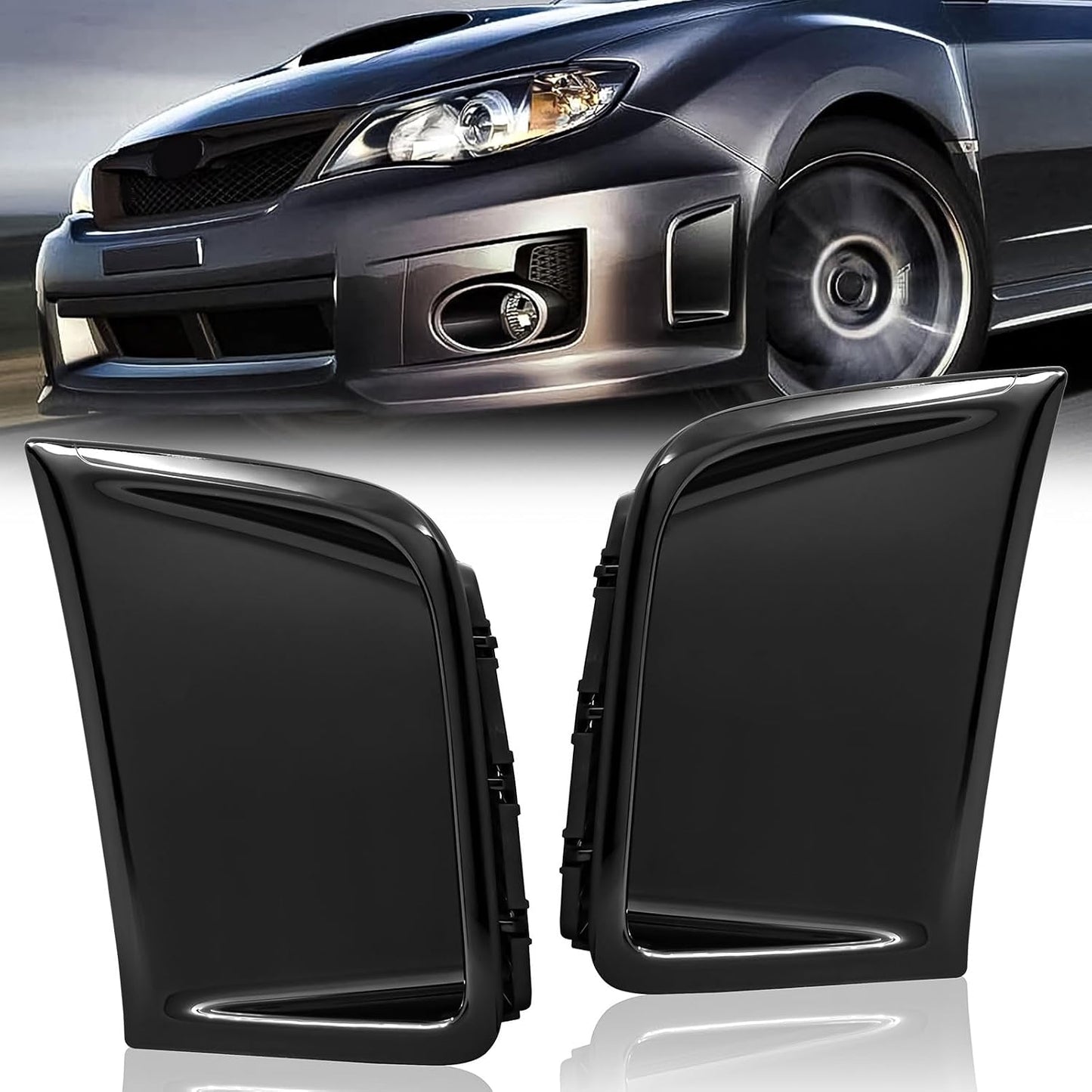 Kit cubierta ventilación parachoques Subaru WRX STI 08-14