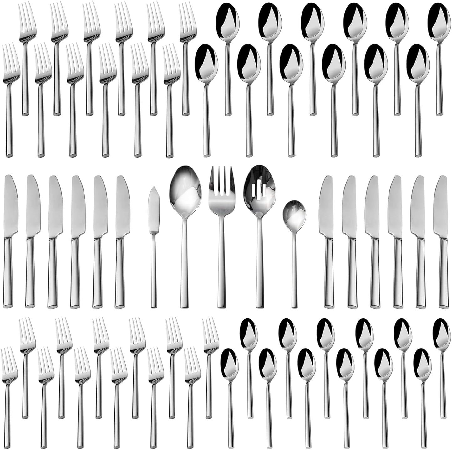 Set 65 Pzas Cubiertos Acero Inox Servicio 12 Hogar