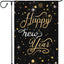 Bandera jardín 12x18pulg doble cara Happy New Year