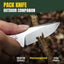 Cuchillo fijo 3.15pulg 154CM hoja rombos mango micarta EDC