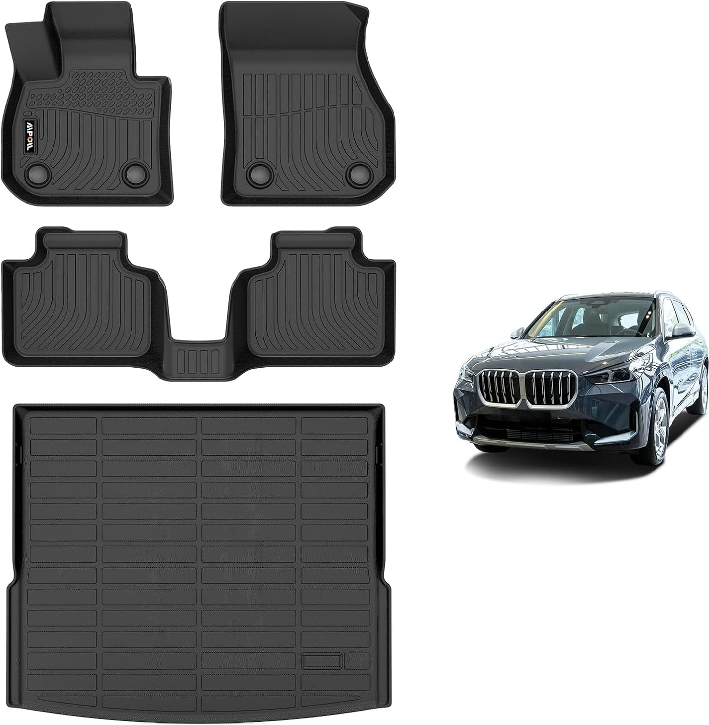 Set alfombrillas TPE antiderrap BMW X1 23-26