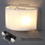 Aplique pared tela blanca 2 luces estilo vintage industrial