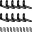 10 Pzas Soporte L Metal Negro 1.5x1x0.5