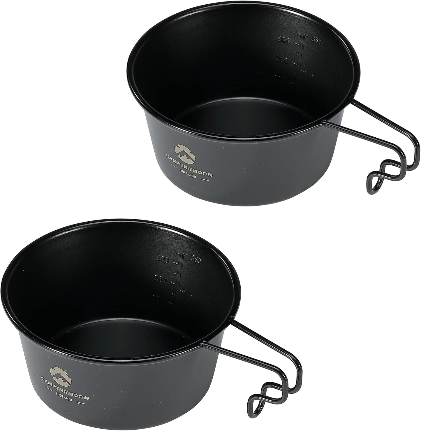 Vaso camping acero inox 12.2oz set 2