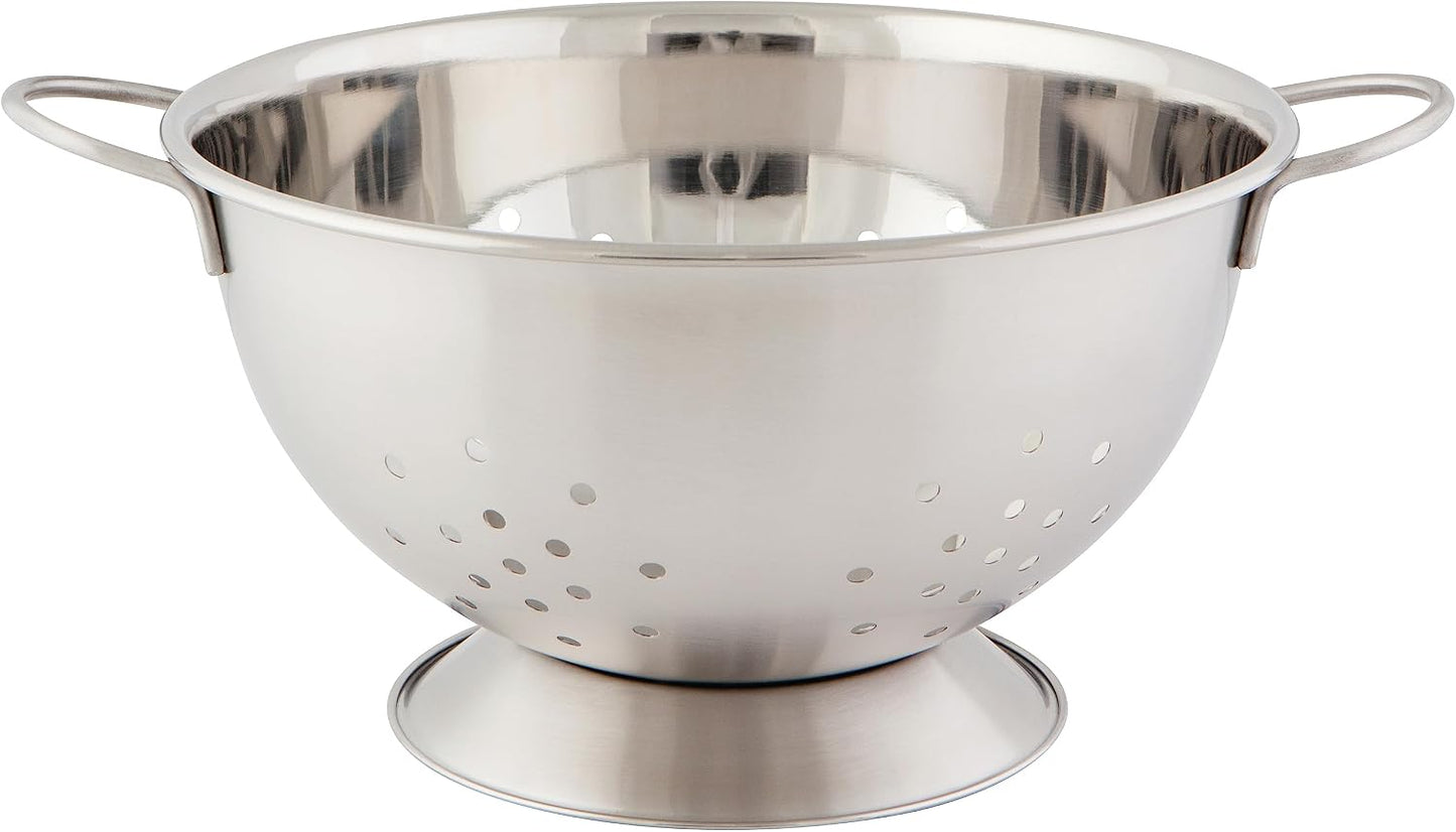 Colador de Acero Inox Plateado Mate 2.69qt para Cocina