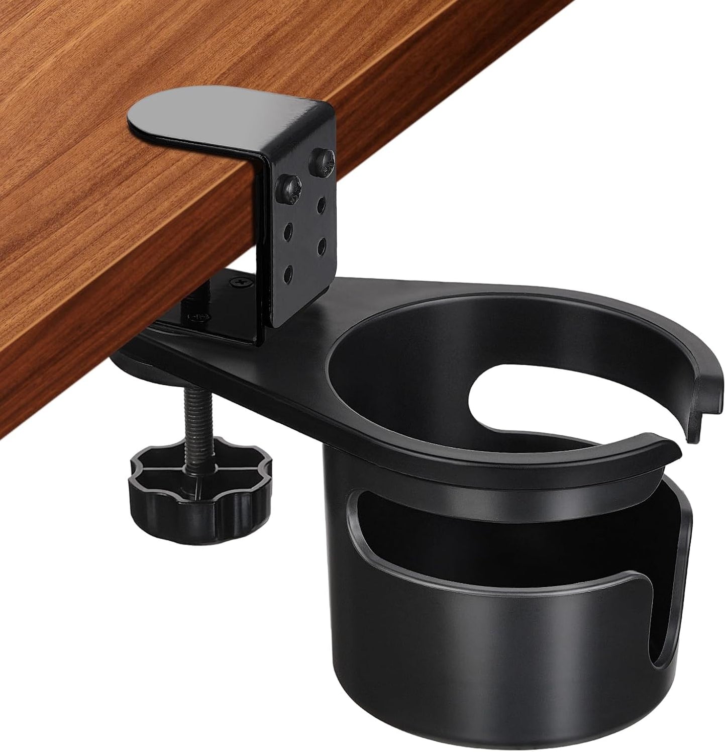 Soporte tazas giratorio con clip antiderrames oficina hogar