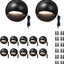 Luces LED 12V impermeables aluminio negro pared jardín