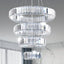 Candelabro LED acero inox 4 anillos ajustables 5.9-17.7"