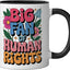 Taza Cerámica Derechos Humanos Feminismo Negro/Blanco