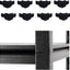 Conector esquina estantería Costco 8 Uds color negro