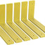 Soportes estantería metal 5mm 12x6" oro 6 Pzas