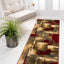 Alfombra área Timor 2'2"x3'11" multi/rojo