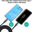 Cable USB-C a Micro USB 6.6ft chapado oro para PS4 Kindle