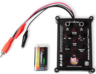 Probador polaridad altavoz 9V generador tono RCA
