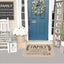 Tapete bienvenida puerta 17x28pulg goma interiores exteriores