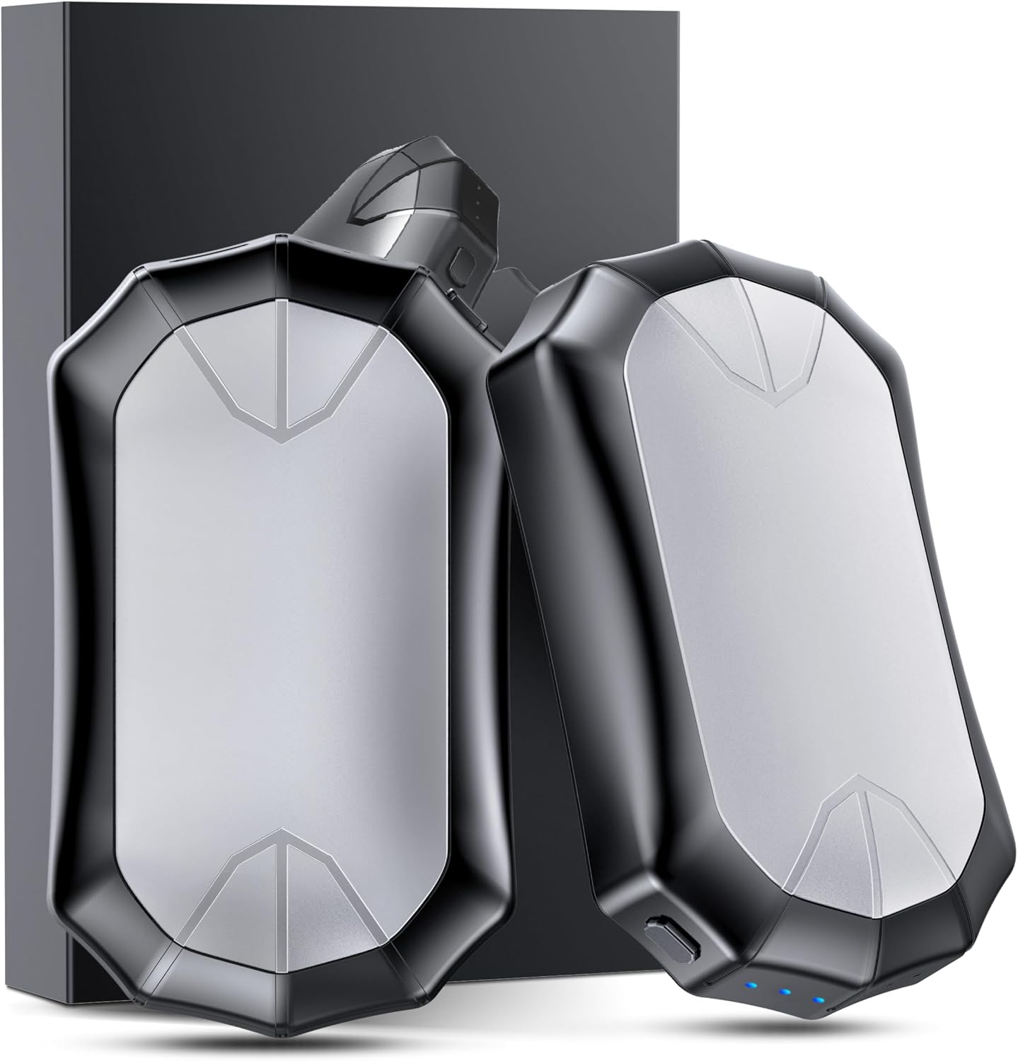 Calentador manos recargable 2en1 magnético USB 3 modos