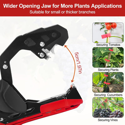 Ametralladora para atar tomates y uvas con cintas y grapas SK5