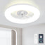 Ventilador techo empotrado 19.7pulg luz LED 6 vel control remoto