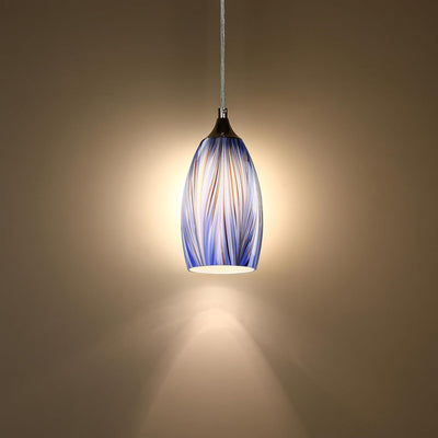 Lámpara cristal azul 4.7pulg 3 colgantes repuesto pared