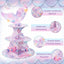 Soporte 3 niveles cupcakes temática oceánica sirena