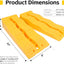 Rampas nivelación 3 escalones amarillo para camper