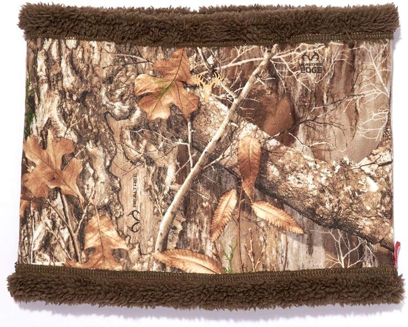 Polaina cuello camuflaje realtree edge para hombre
