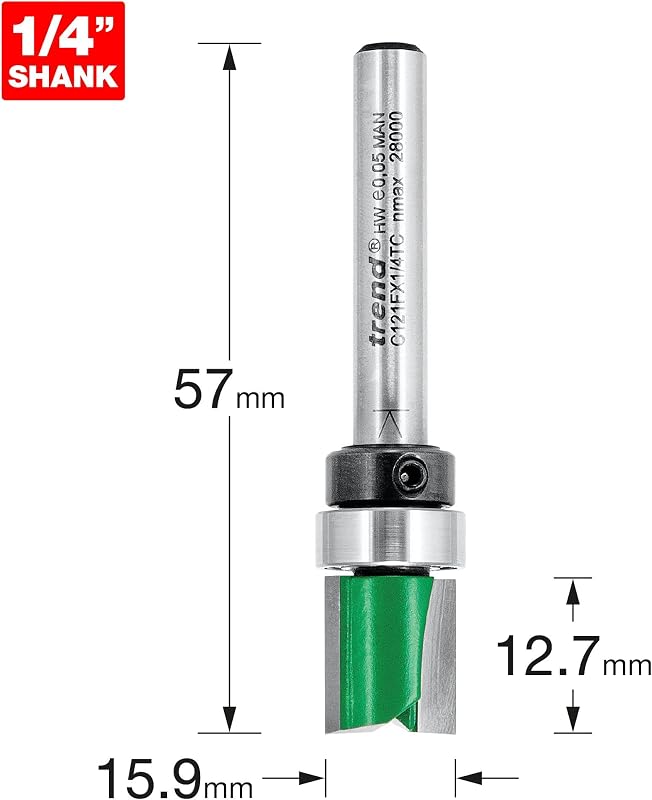 Rodamiento con punta carburo 0.500in