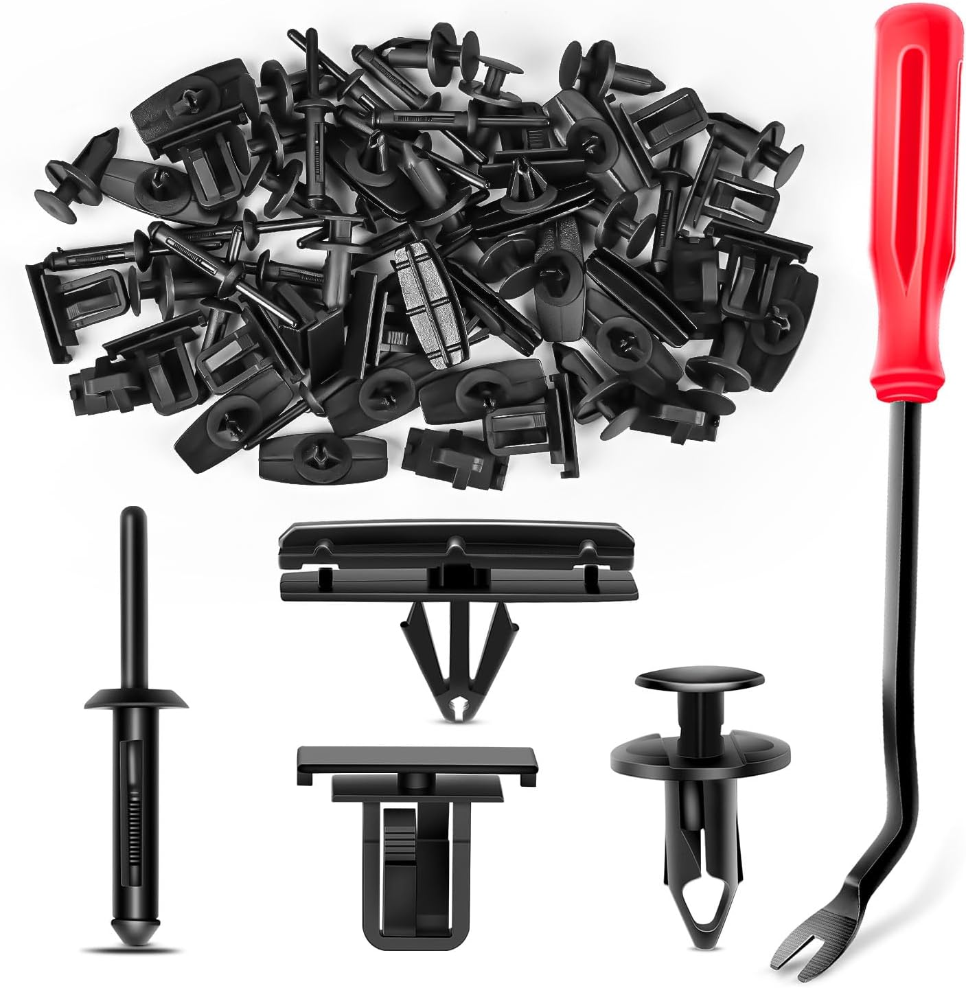 60 Pzas Clips Moldura Jeep Chrysler Ford GMC Removedor 68039280-AA