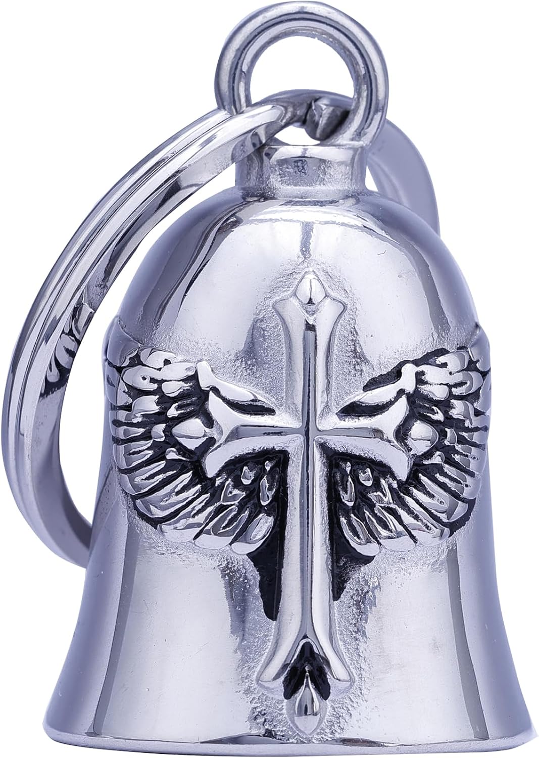 Campana ángel para motociclista negro