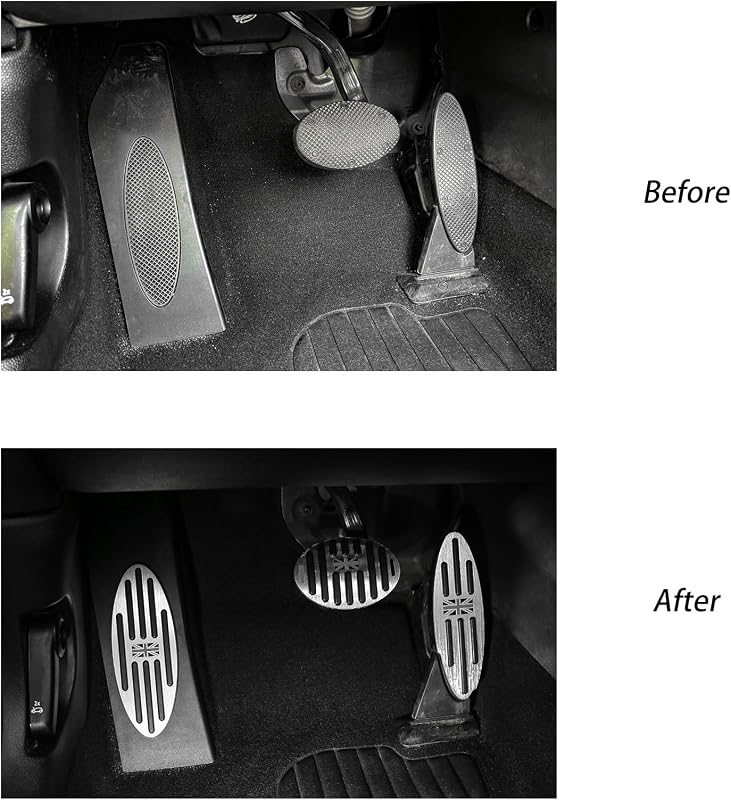 3 Pzas almohadillas pedal MINI Cooper antiderrap gris