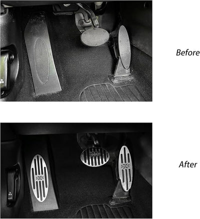 3 Pzas almohadillas pedal MINI Cooper antiderrap gris