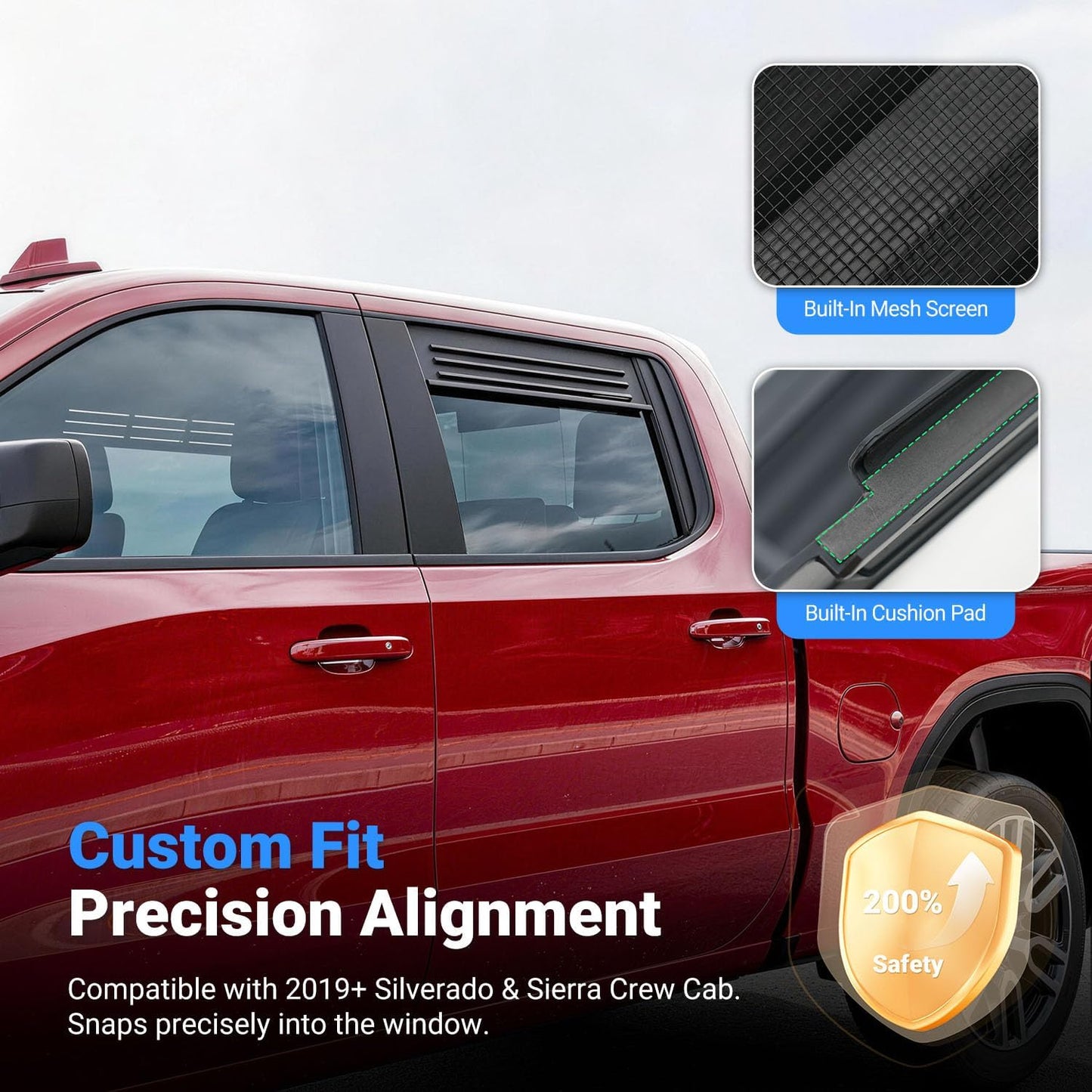 Panel ventilación rejilla Chevy Silverado GMC Sierra 19-26