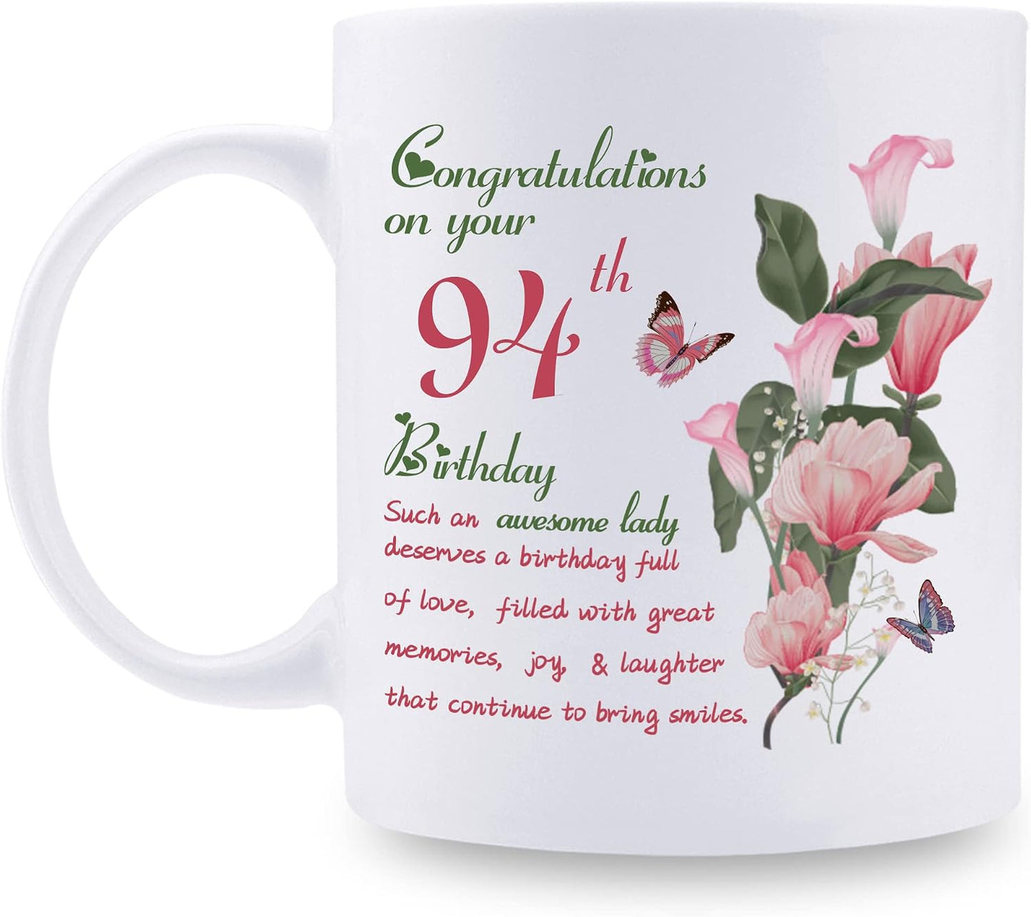 Taza café 11oz con texto cumpleaños 94