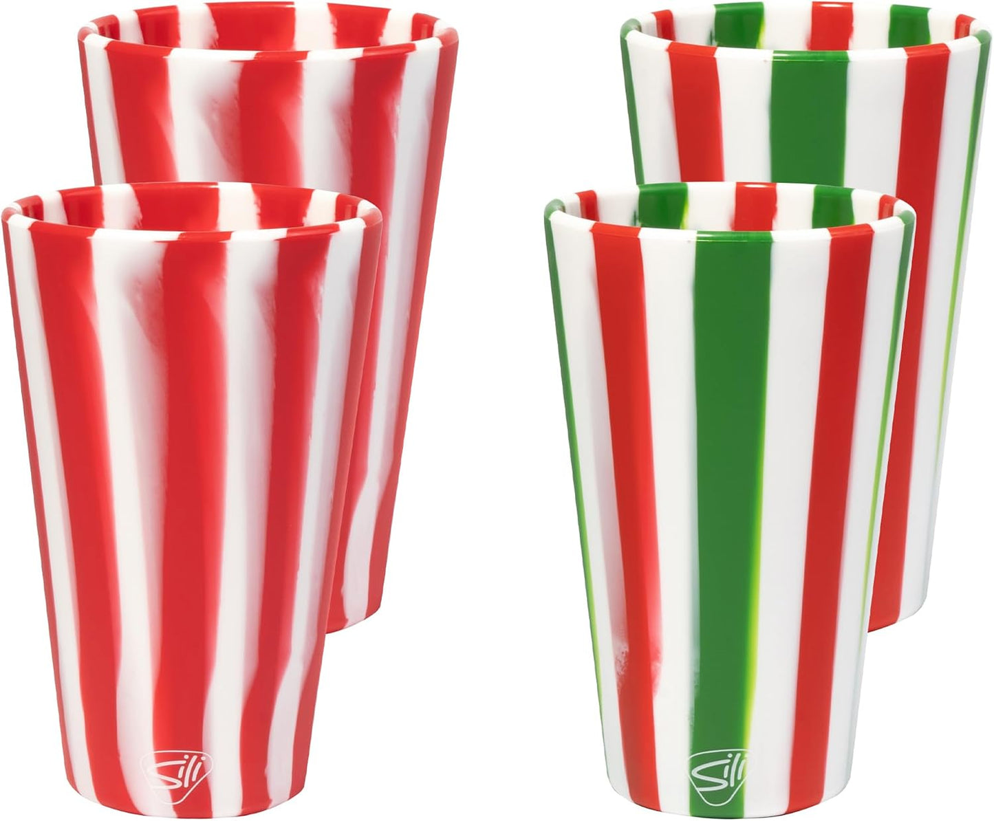 Vasos silicona 16oz reutilizables hippy hop pack 4