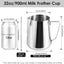 Jarra espuma leche acero inox 30.4oz para café capuchino