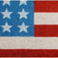 Felpudo patriótico fibra coco 18x30 azul