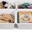 Organizadores juguetes niños set 4 color blanco grandes