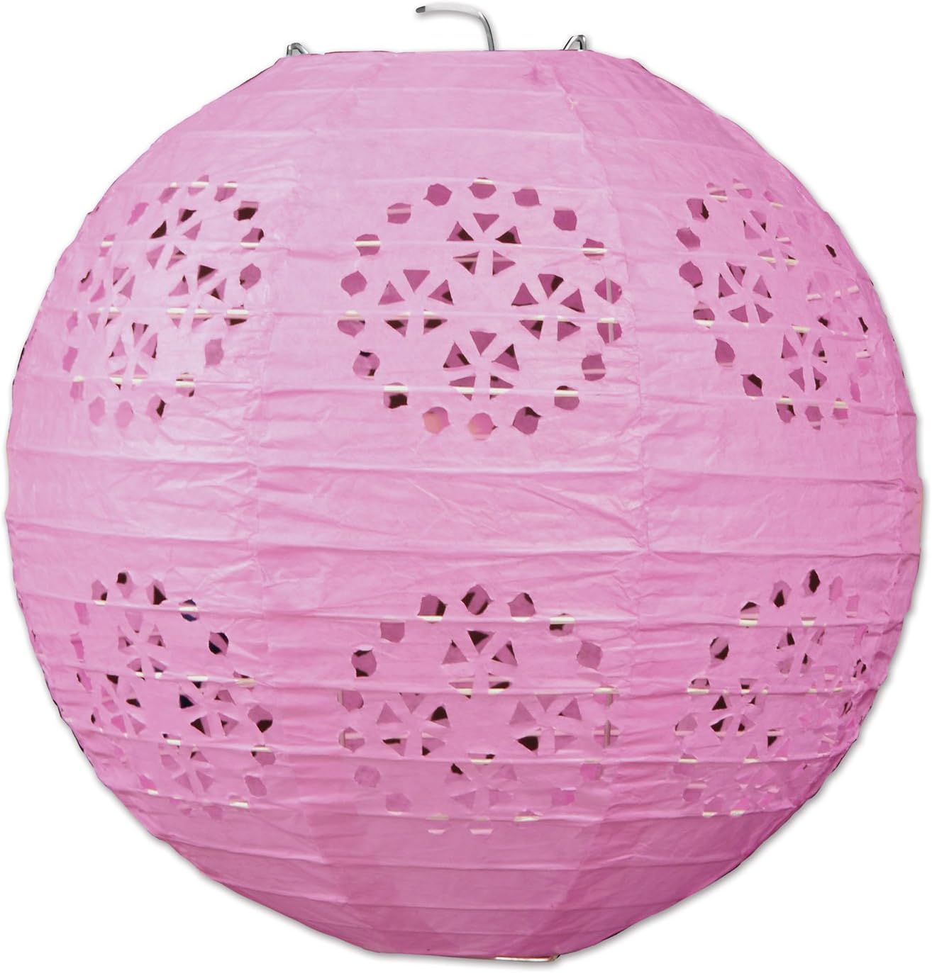 Linternas encaje 8pulg rosa