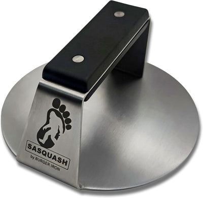 Prensa hamburguesa acero inox soldado mango ancho