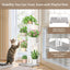 Soporte plantas 4 niveles metal resistente para interiores