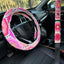 Funda volante flores arco iris accesorios auto mujer