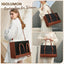 Bolsa laptop vegan cuero 15.6pulg acolchada tipo tote