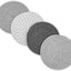 Soportes para ollas color gris y blanco antideslizantes 7.3pulg